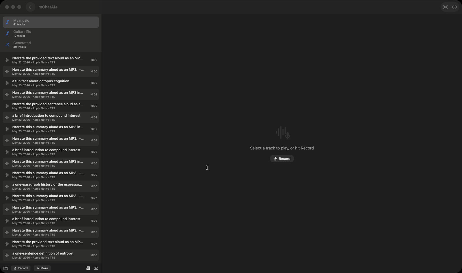 AI Audio in mChatAI+
