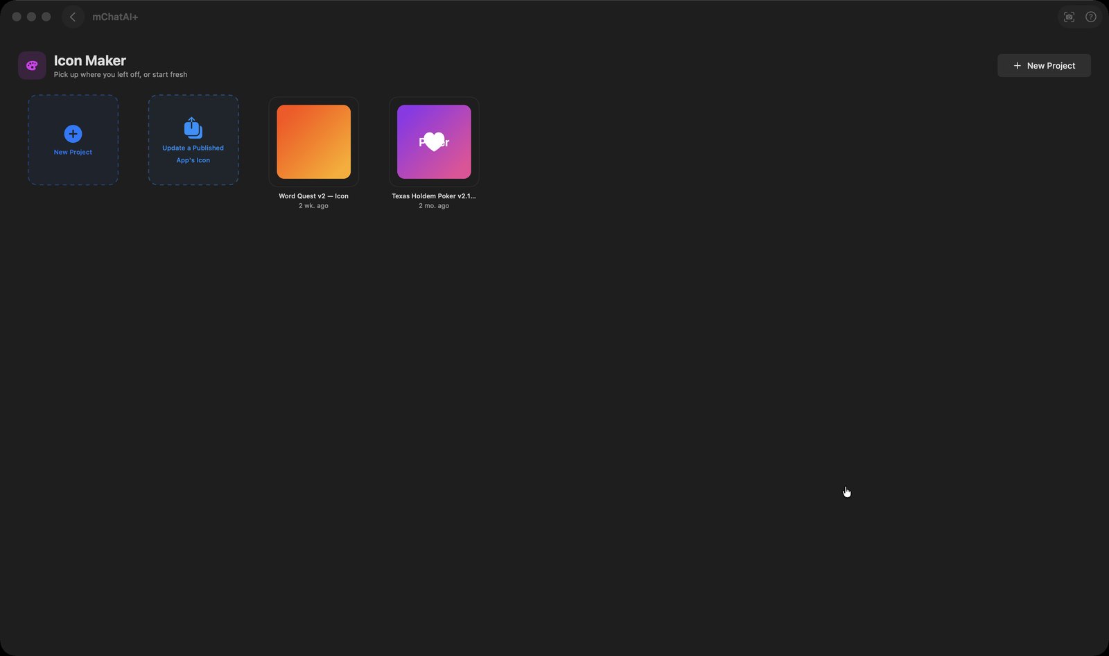 Icon Maker in mChatAI+