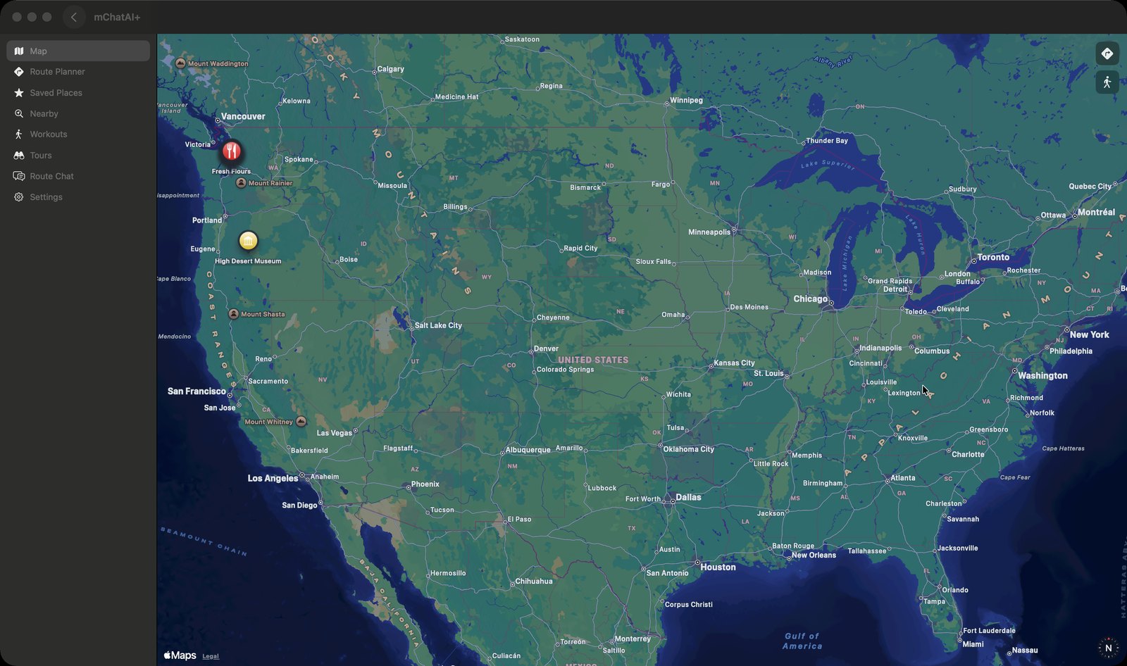 MapGuide in mChatAI+